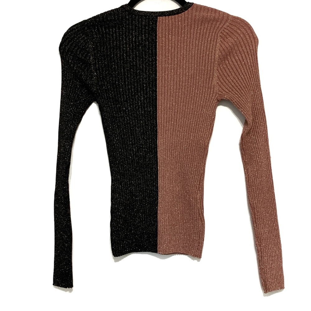 Intermix Ribbed Colorblock Sweater Size Small - Picture 2 of 5